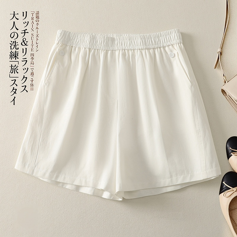 レディースピュアカラーワイドパンツ