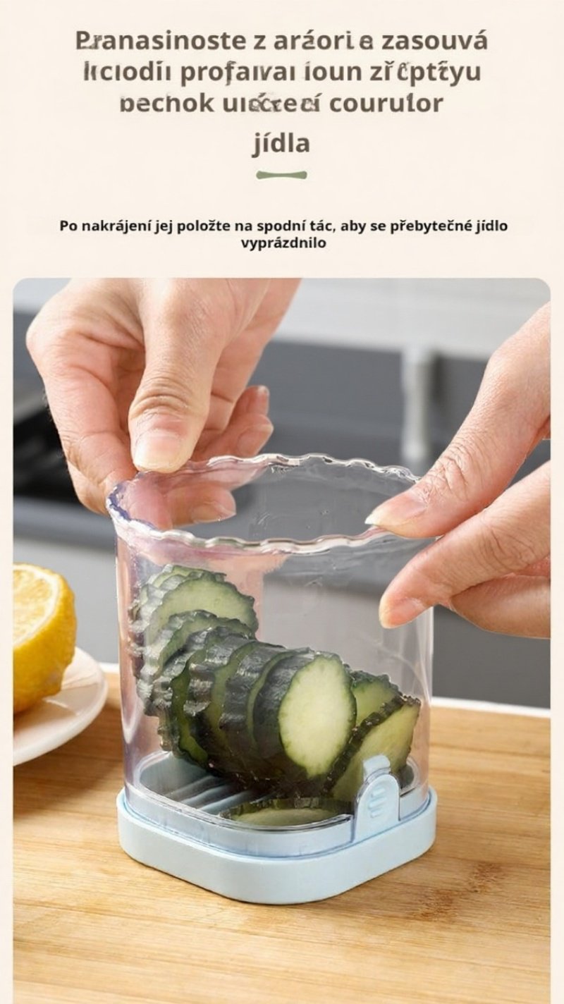 Snadné a rychlé krájení různých druhů zeleniny