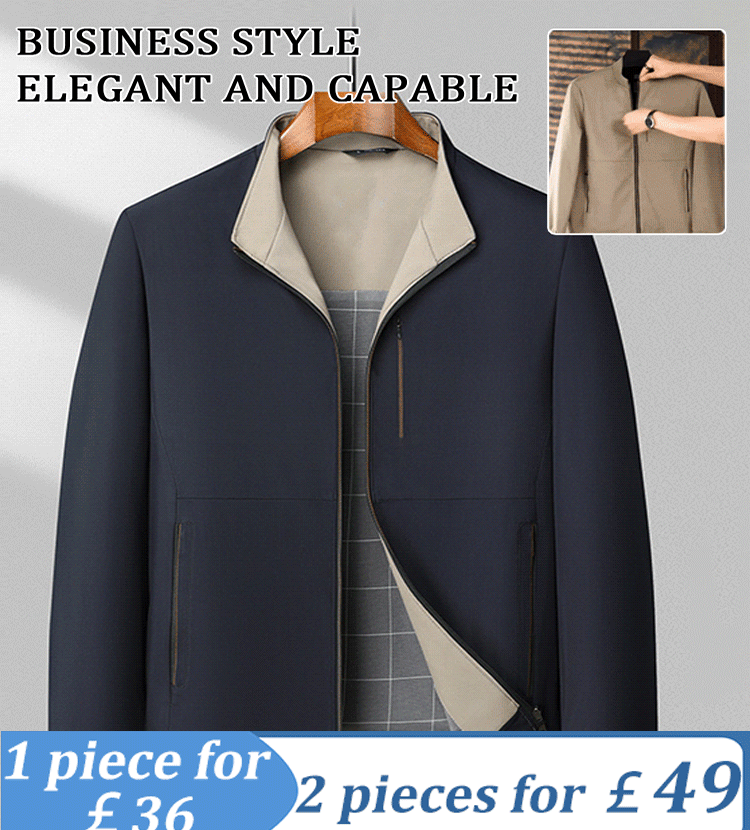 Men's Jacket with Stand up Collar