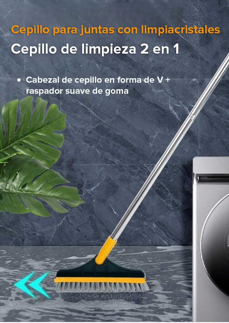 Cepillo limpiador con limpiacristales para ventanas