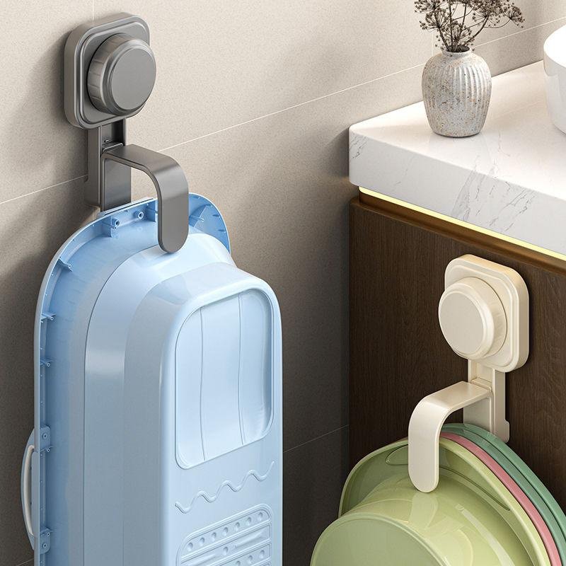킨리놀 회전식 빨판걸이 욕실 화장실 선반 수납 펀치프리 화장실걸이 세면대 선반