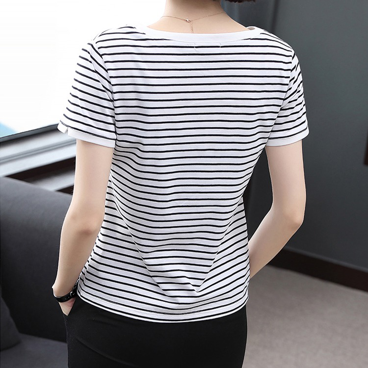 レディースボーダー柄Tシャツ