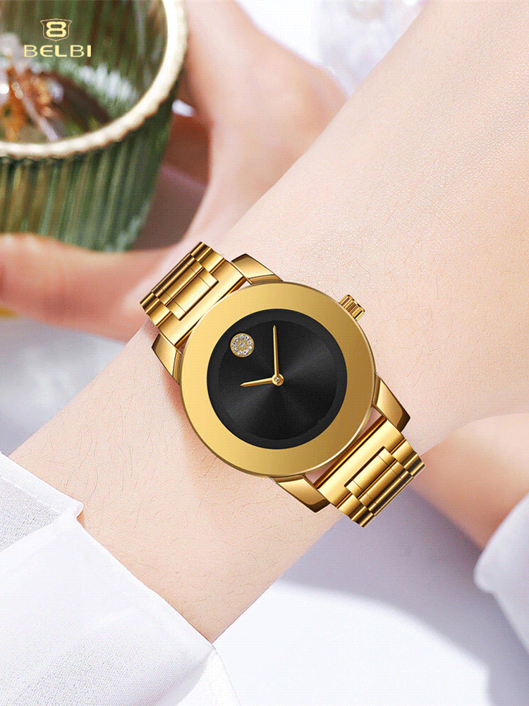 ساعة كوارتز أنيقة ومحايدة