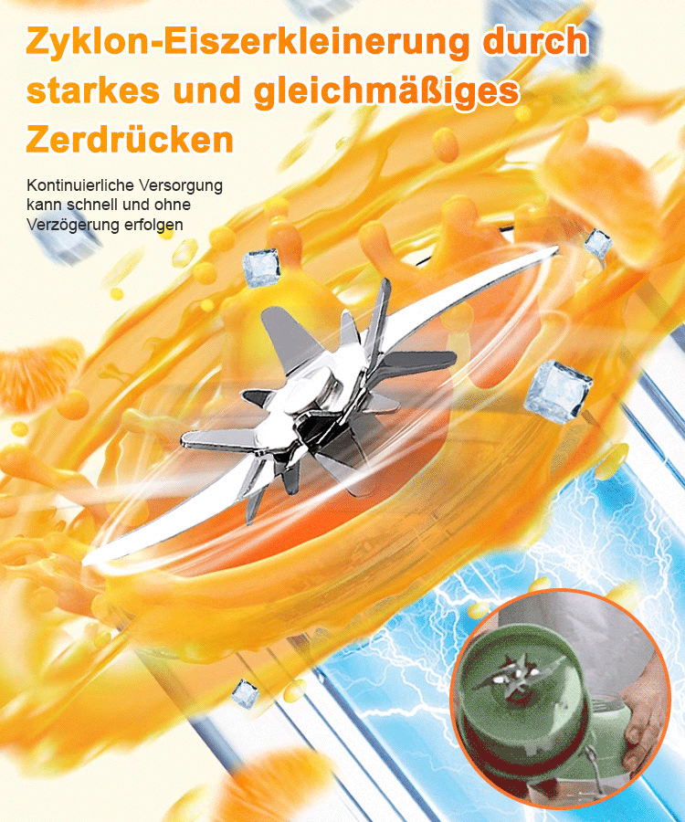 Kabelloser tragbarer Entsafter