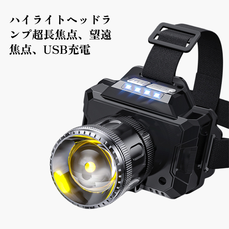 多機能タクティカルヘッドライト