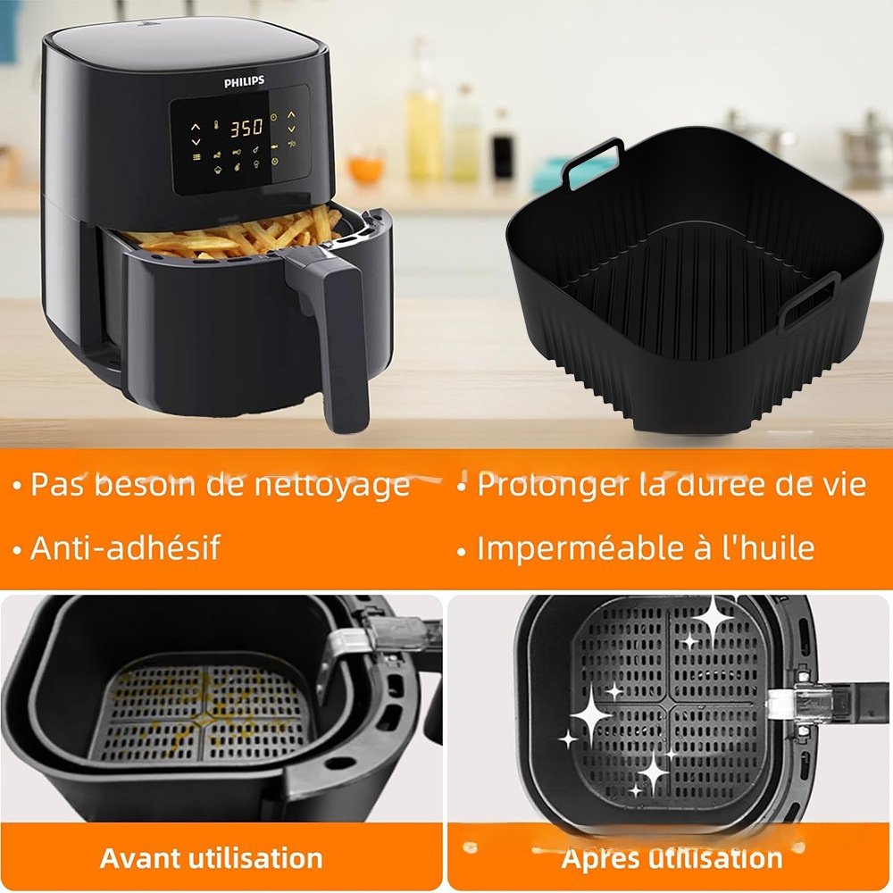 Bandeja de silicona para freidora de aire