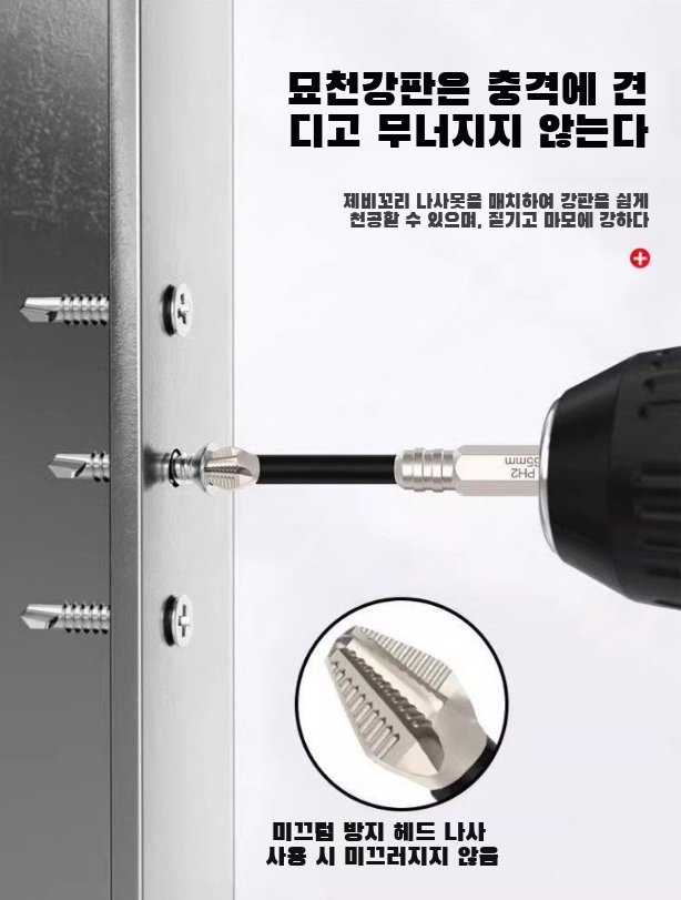 공구함에 보관된 십자비트 이미지