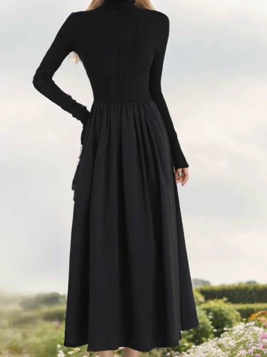 Automne et hiver Nouvelle robe classique élégante