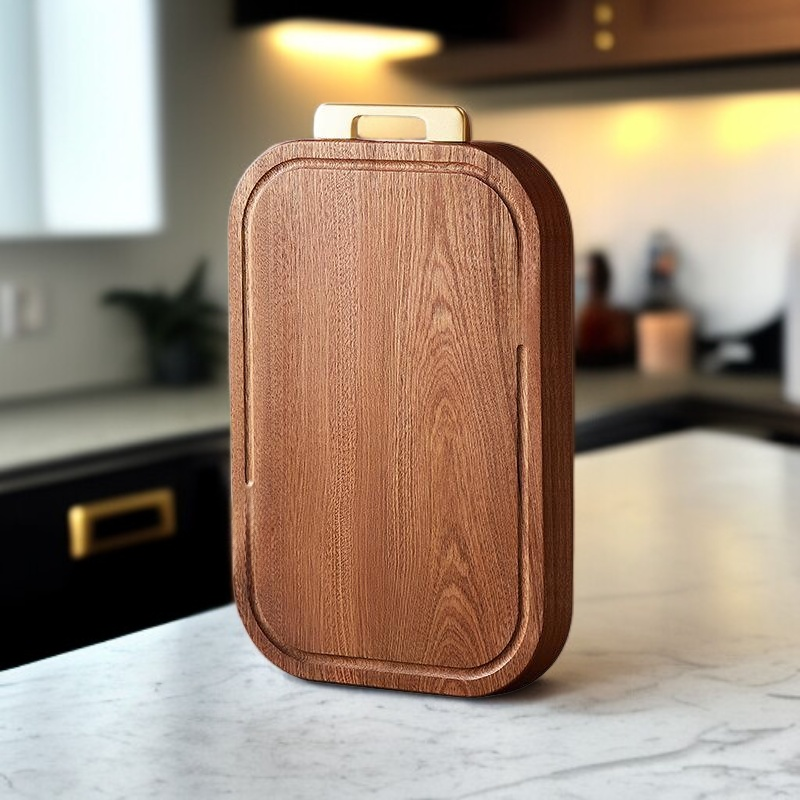 لوح تقطيع مقاوم للعفن مصنوع من خشب الصندل للاستخدام المنزلي