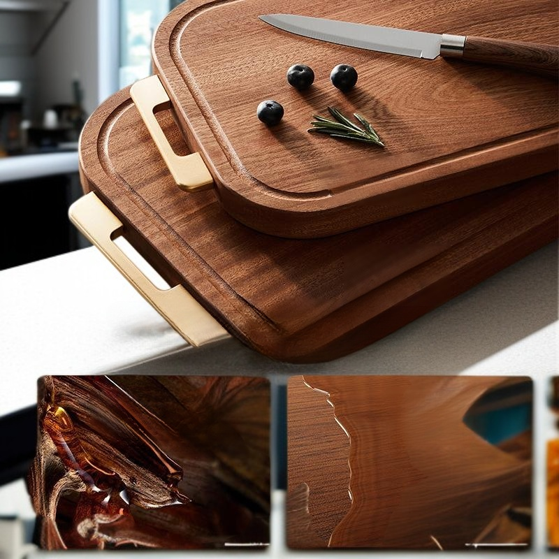 لوح تقطيع مقاوم للعفن مصنوع من خشب الصندل للاستخدام المنزلي