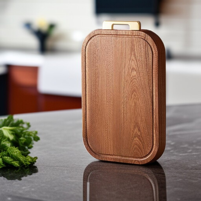 لوح تقطيع مقاوم للعفن مصنوع من خشب الصندل للاستخدام المنزلي