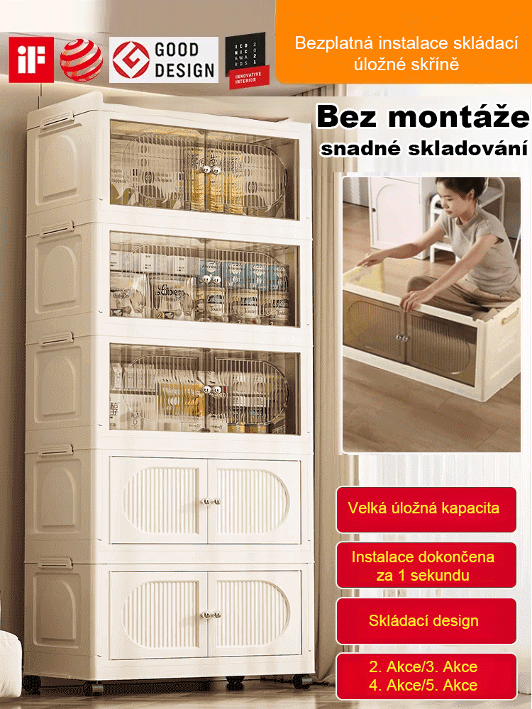 Skládací skříň bez instalace