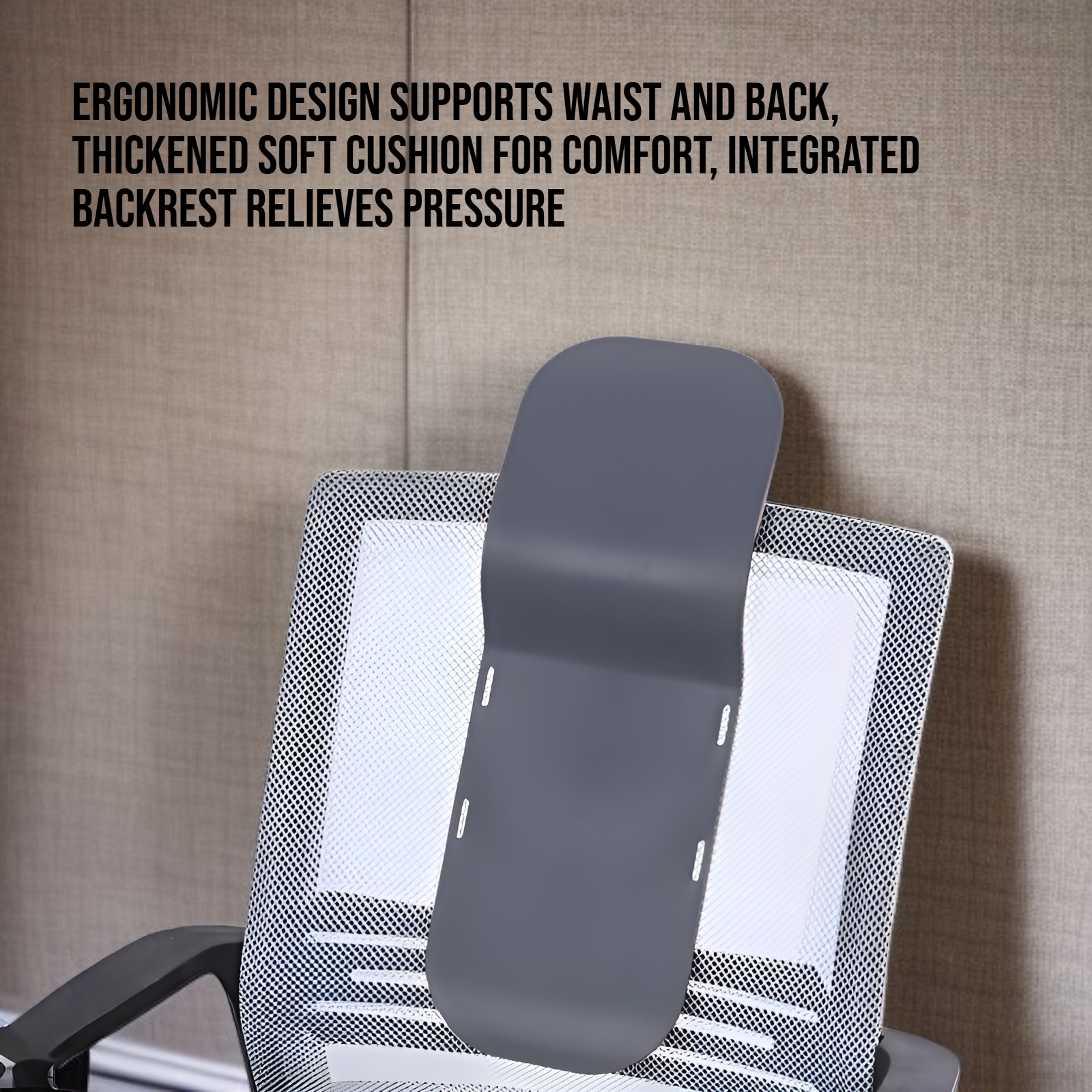 Waist protection cushion, backrest integrated thickened soft cushion