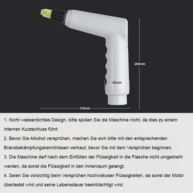 Portable multifunktionale wiederaufladbare Handzerstäuber
