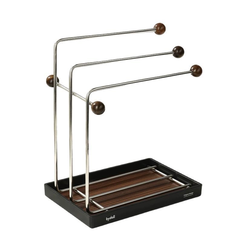 Kuchyňský odtokový stojan v evropském stylu z nerezové oceli pro domácí police na pracovní desce