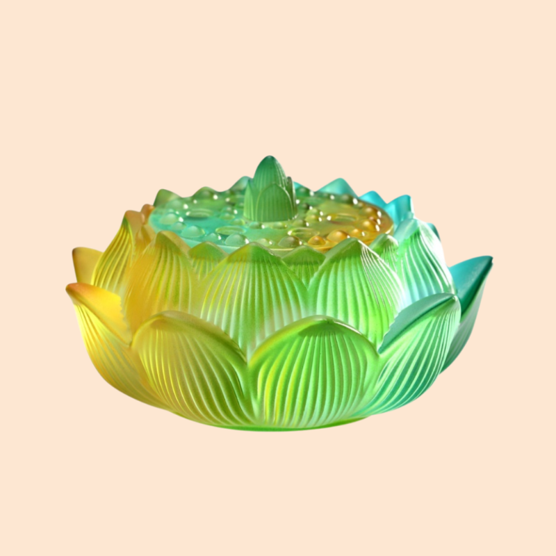 カラフルなガラスの香炉