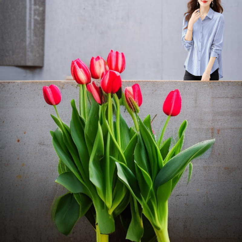 ストライプブラウス