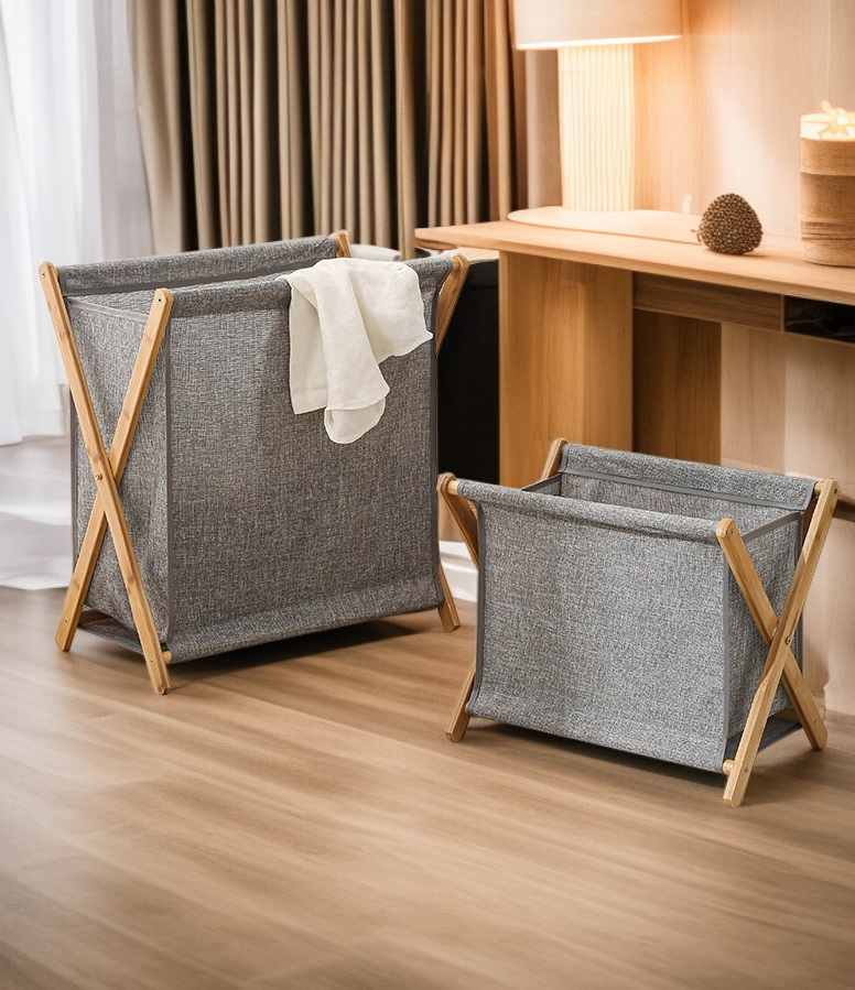 Household foldable storage basket