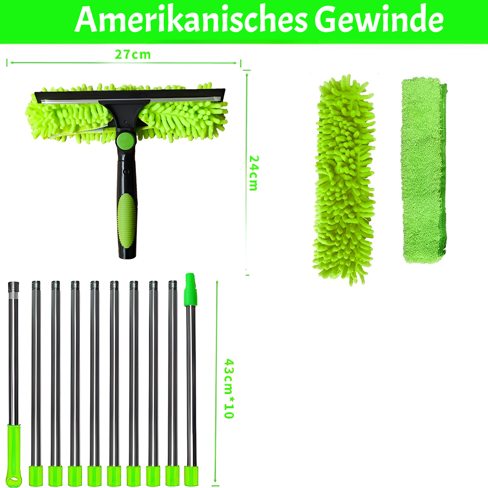 JMY Fensterreinigungsschaber in der Anwendung