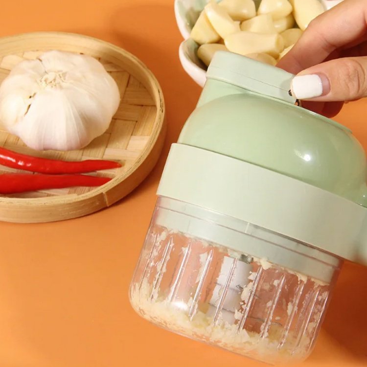 Hand-held Electric Gatling Vegetable Cutter