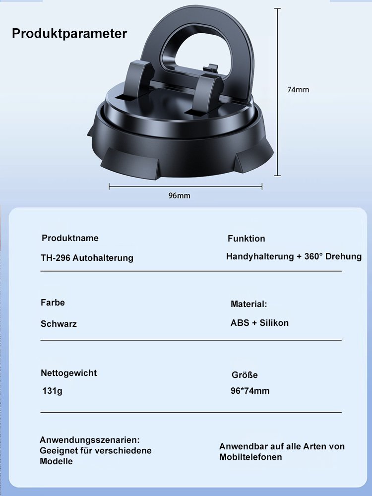 Intelligente Saugnapf-Multifunktionskonsole mit Navigations-Handyhalterung