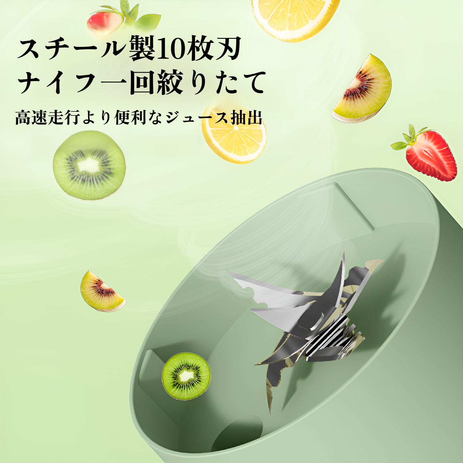 ジューサー ミキサー 小型 【2025革新強化版】スムージー 氷も砕ける 野菜 果物 離乳食用 栄養補充 一台多役 一人用 充電式 お手入れ簡単 22000回転バッテリー 持ち運びやすい Type-C