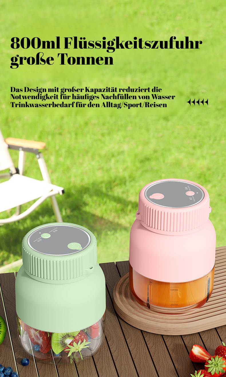 Bedienfeld des kabellosen Entsafterbechers