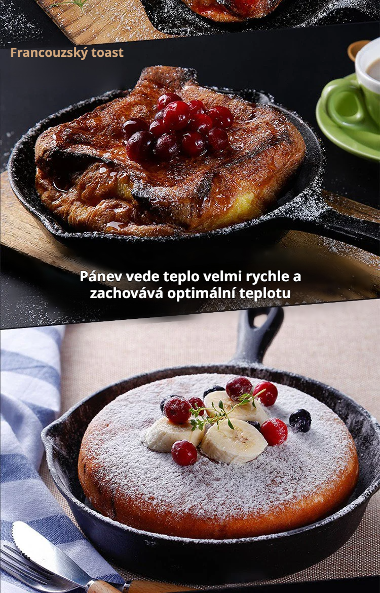 Pečení zeleniny v litinové pánvi