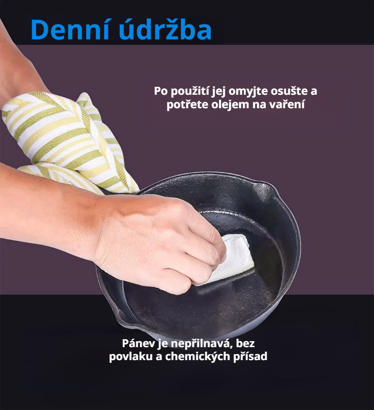 Robustní a odolná kulatá pánev