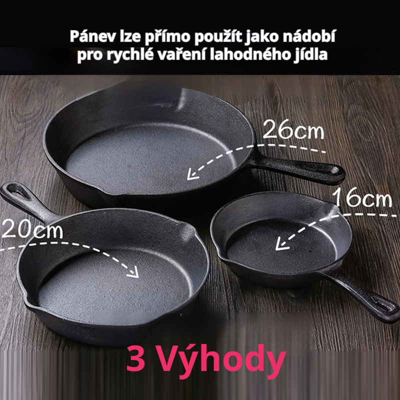 Multifunkční kulatá litinová pánev