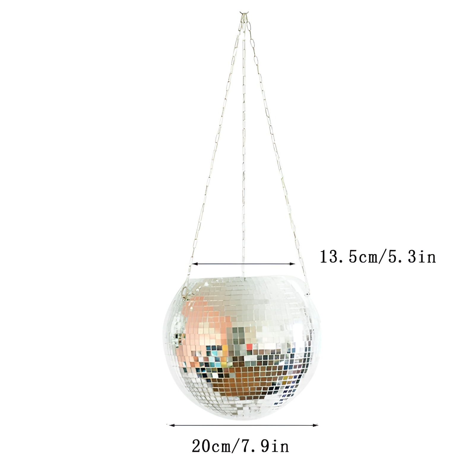 Moderner Blumentopf als Disco Kugel für Innenräume