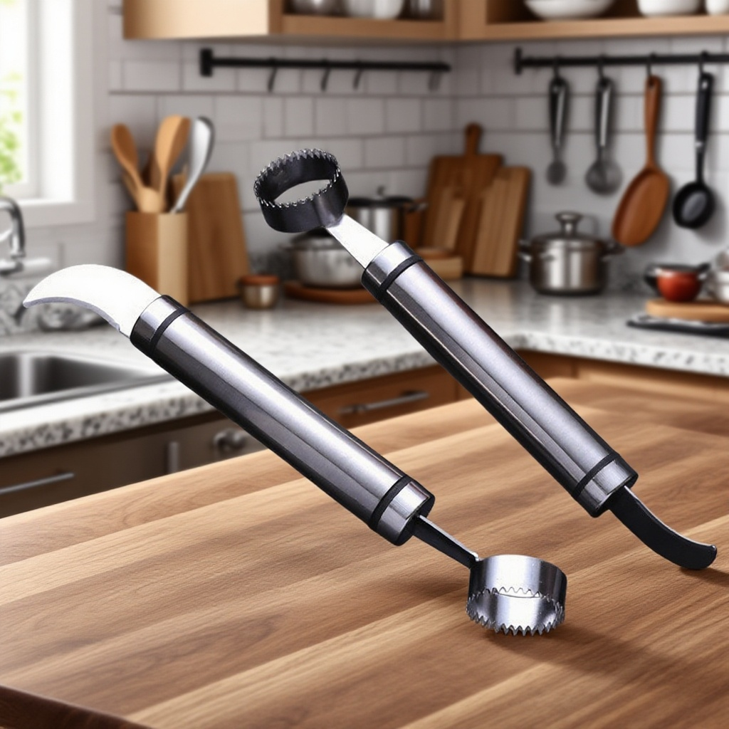 스테인리스 스틸 더블 헤드 과일 분할 공구