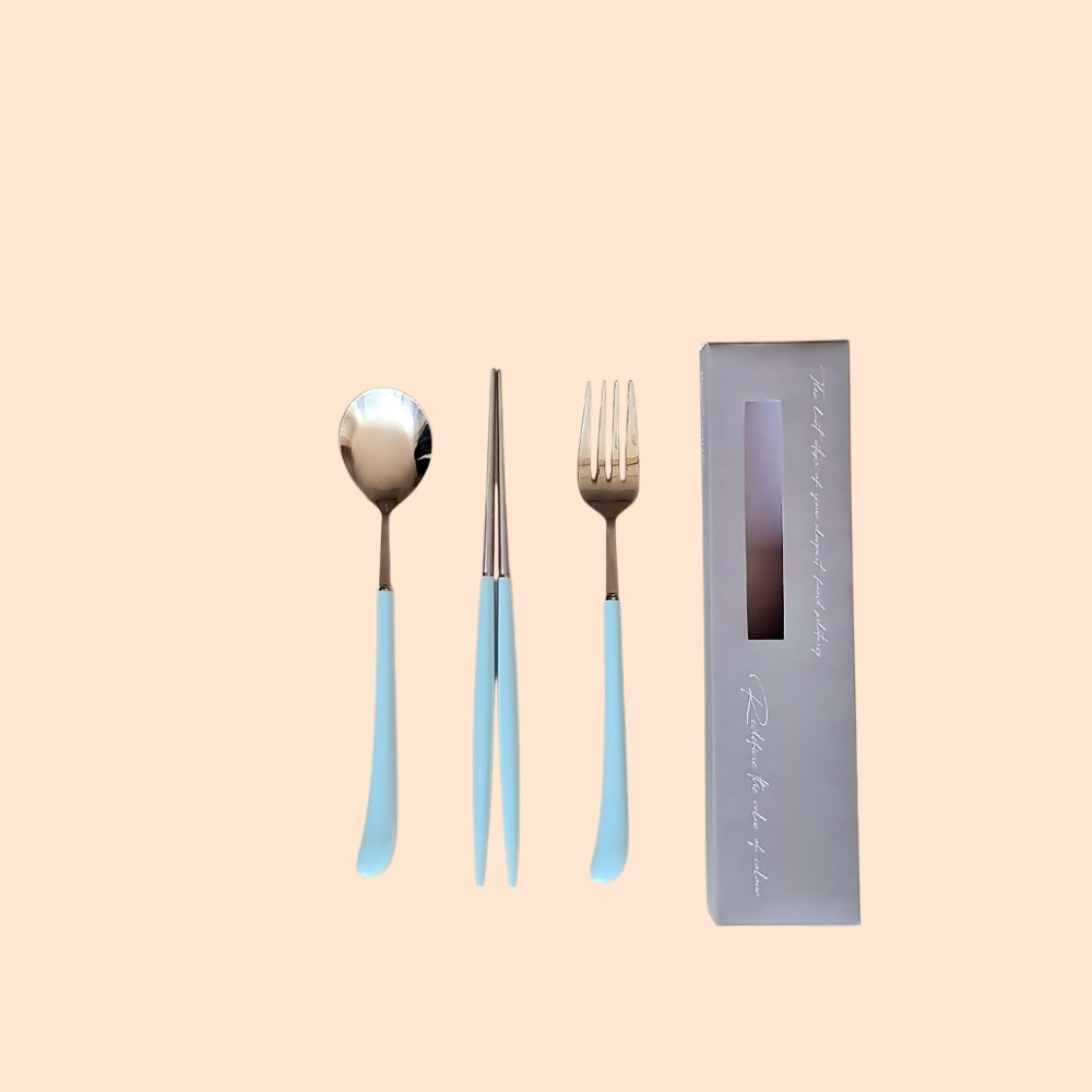 日用百貨304不鏽鋼餐具刀叉湯匙方筷西餐具刀叉套裝組合