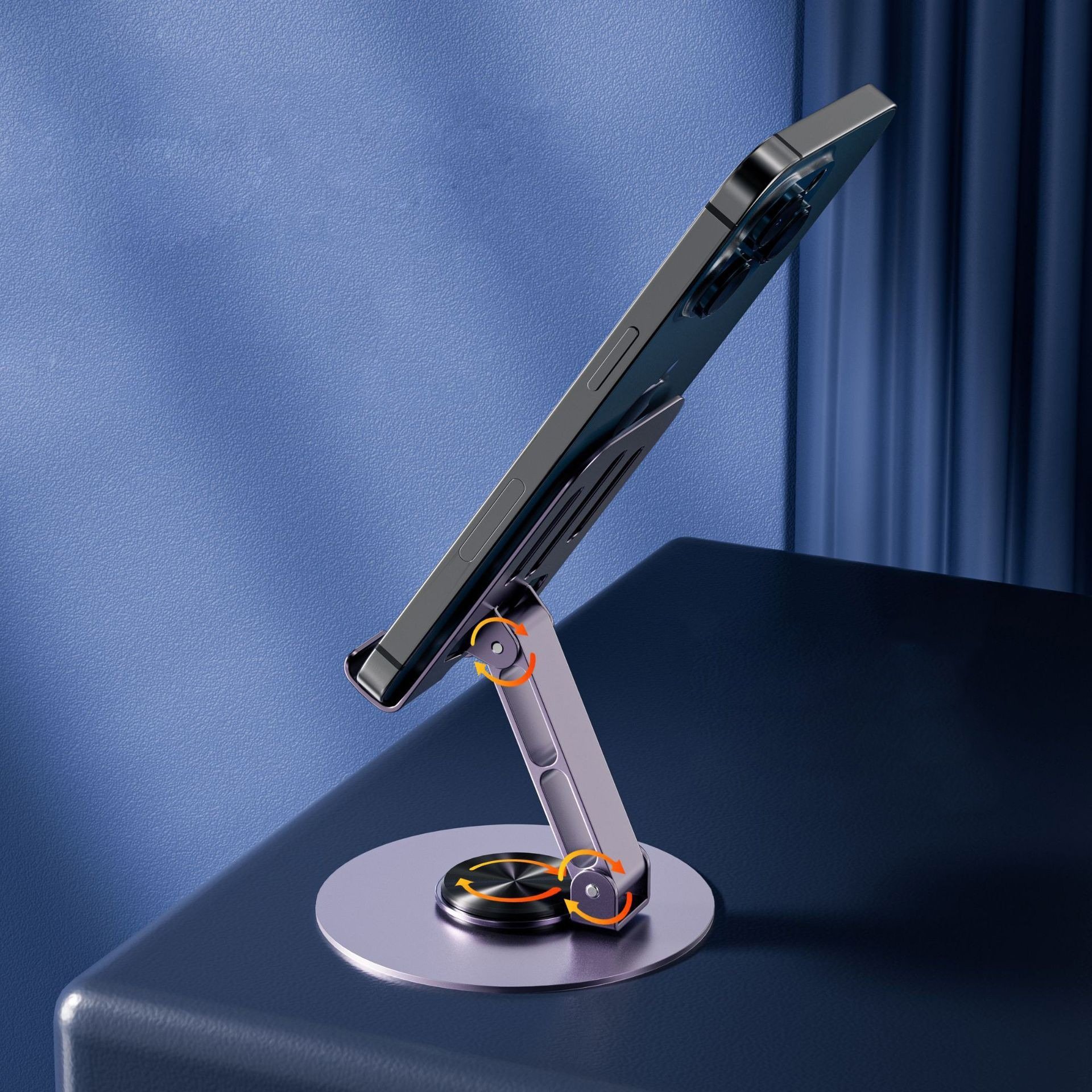 360도 회전 조절 접기 게으른 태블릿 데스크톱 휴대전화 브래킷