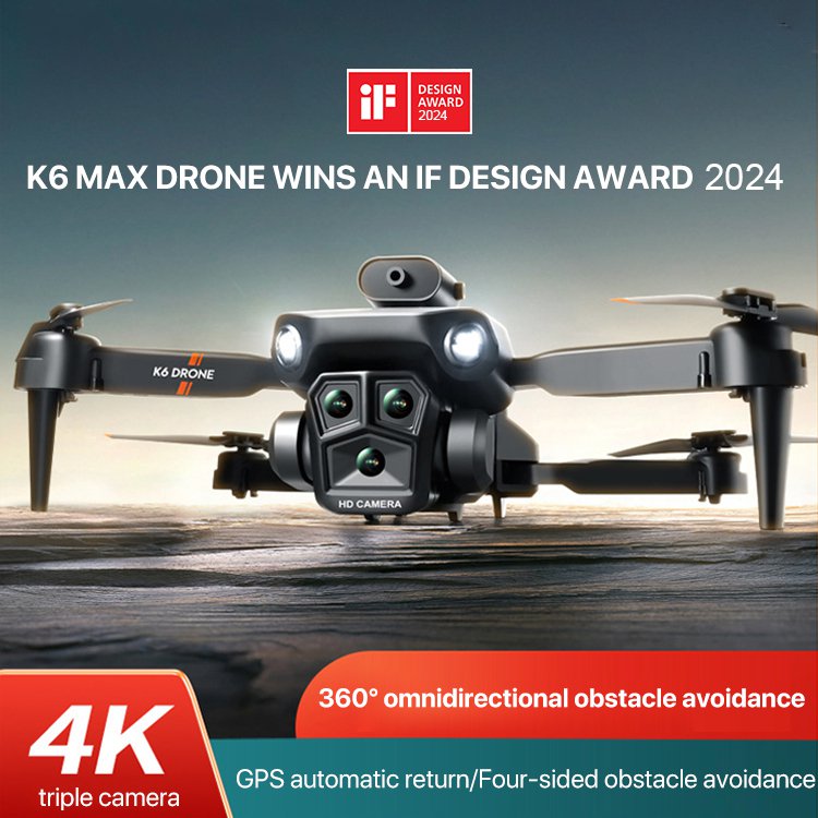 New product K6 Max triple camera obstacle avoidance drone