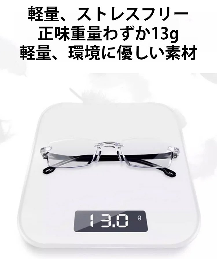 【-7から+7まで度数自動調節、生涯交換不要でお使いいただけます！】超軽量自動焦点調節ブルーライトカット老眼鏡✨近視・遠視・乱視対応