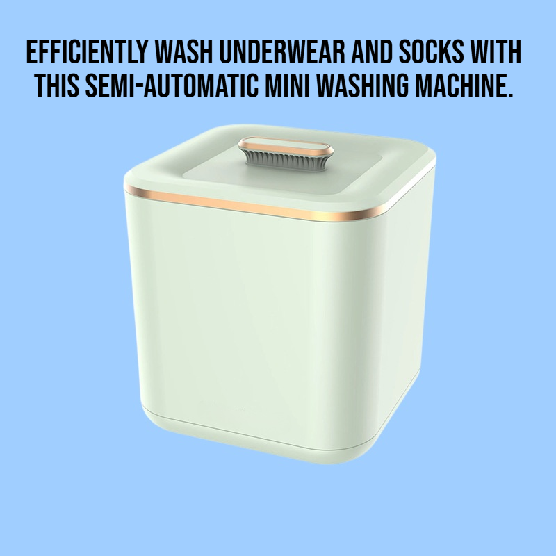 Multi functional underwear and socks semi-automatic mini washing machine