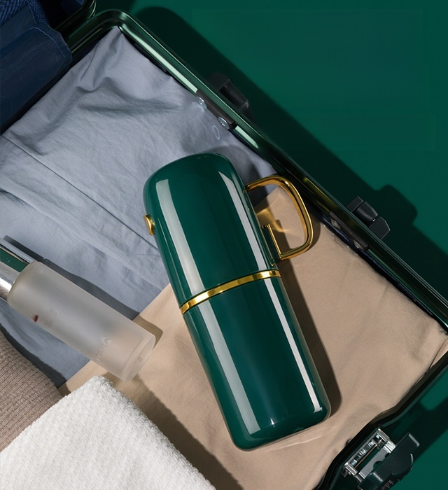 휴대용 금도금 구강청결제 컵 수납세트