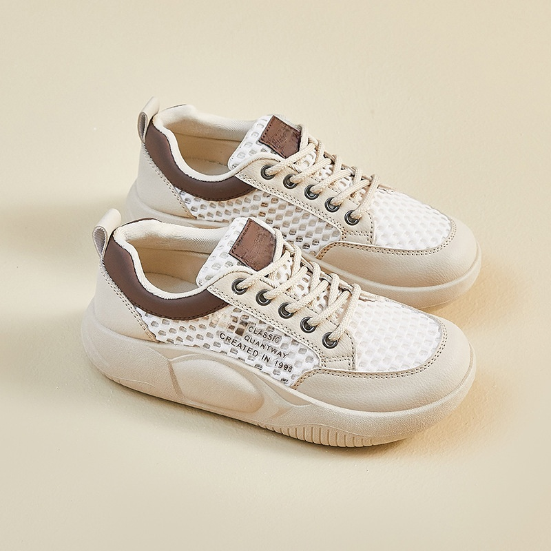 時尚鏤空增高矯正網面鞋