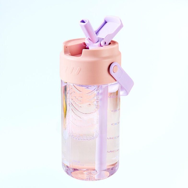 인기 핸들 커피컵 남녀용 스포츠 피트니스 빨대컵