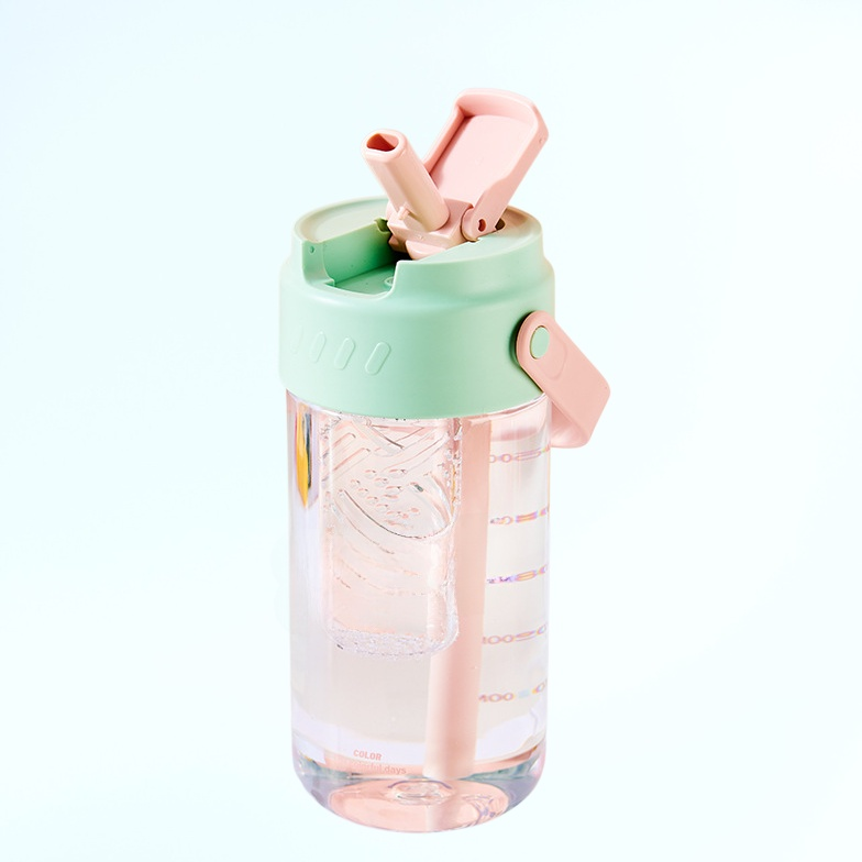 인기 핸들 커피컵 남녀용 스포츠 피트니스 빨대컵