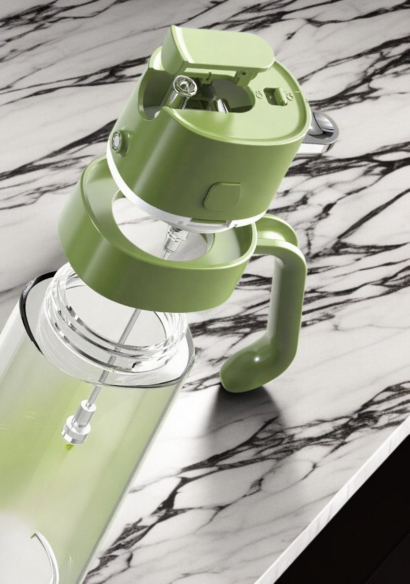 زجاجة زيت مع رذاذ توزيع الزيت بشكل متساوي