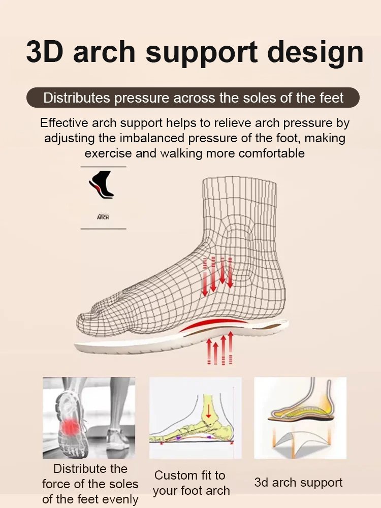 [Doctor Recommended/No Tiring of Standing for Long Periods] Triple-Proof Wide-Toe Orthotic Nursing S