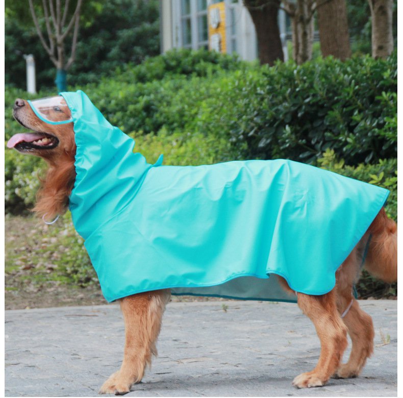 着脱が簡単な犬用PUレインコートの留め具部分