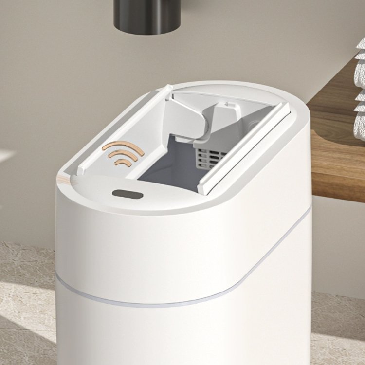 スマートセンサー付き壁掛けゴミ箱です