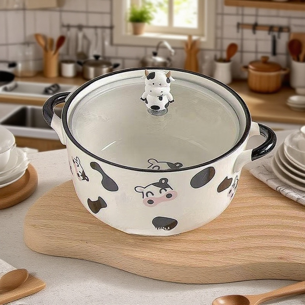 소 세라믹 인스턴트 라면 그릇