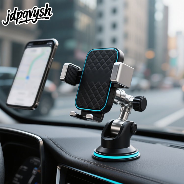 カーナビ専用車載用スマホスタンドの取付例