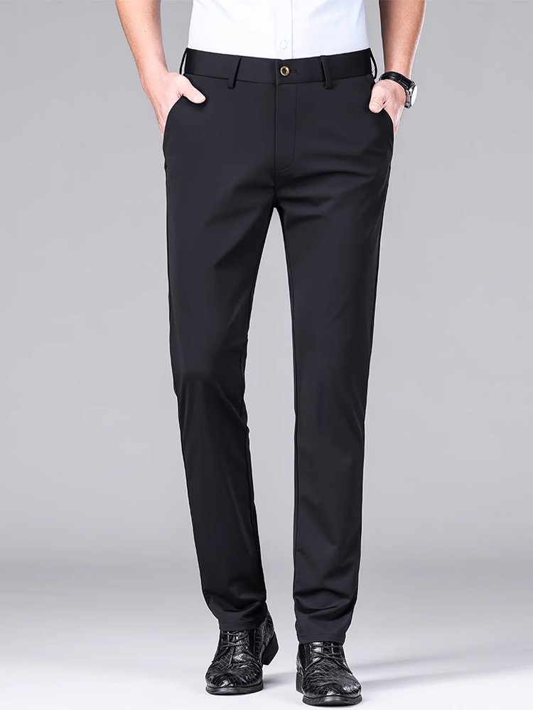 Summer cool high elastic trousers