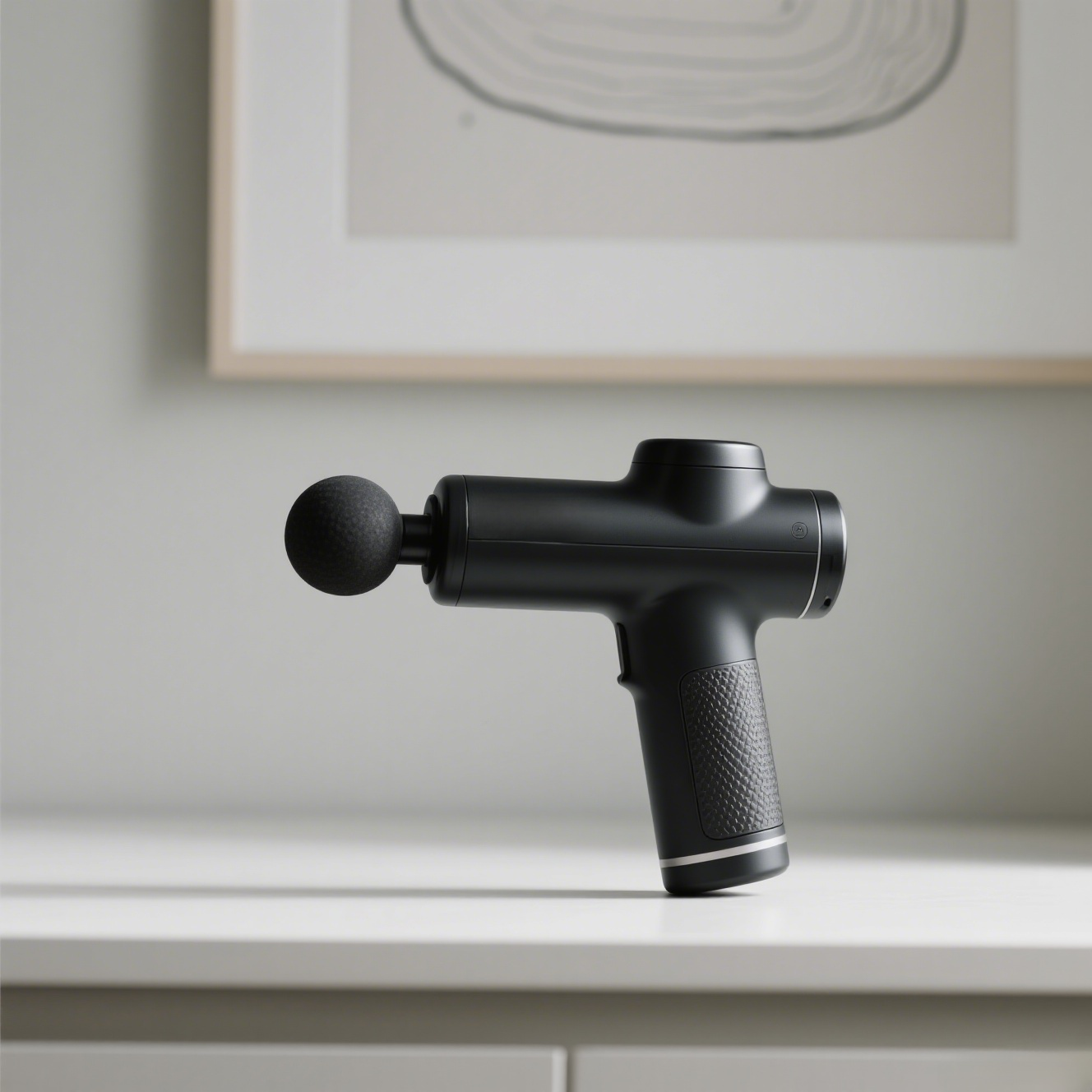 Fascia gun with multiple massage heads for targeted relief