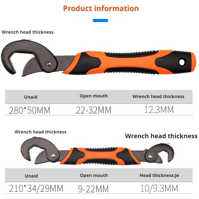 Multifunctional Adjustable Universal Wrenches Set